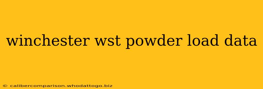 winchester wst powder load data