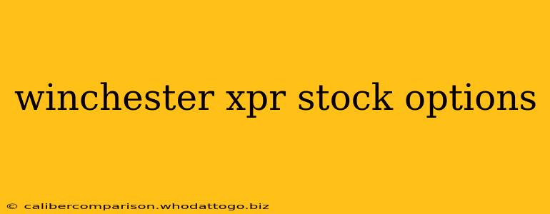 winchester xpr stock options