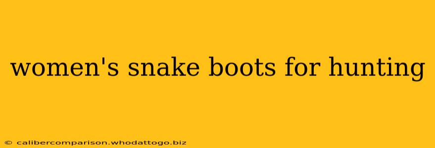 women's snake boots for hunting